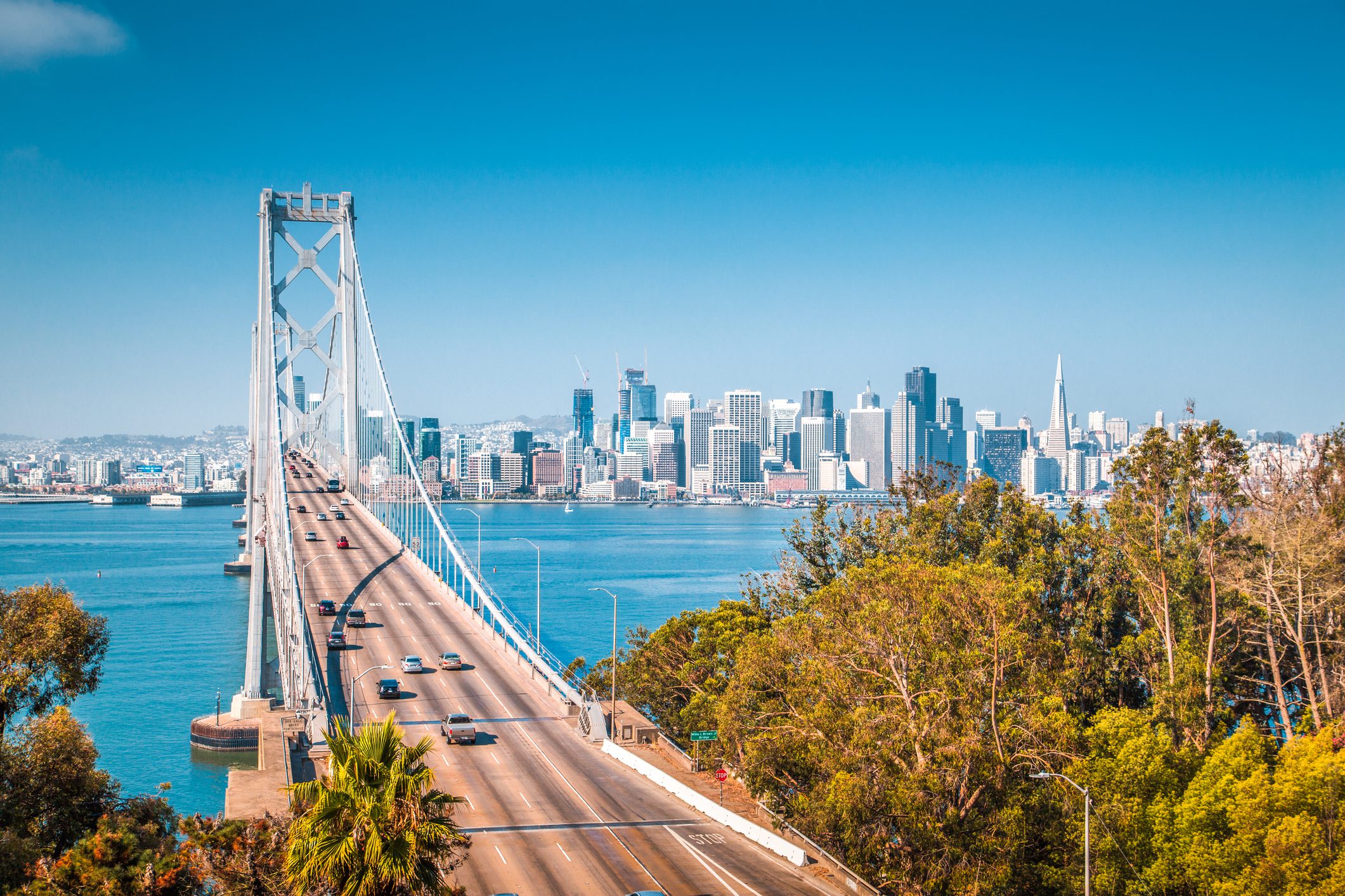 Business in California skyline